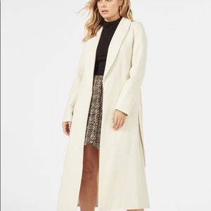 Justfab Shawl Collar Long Coat XXL White holidays